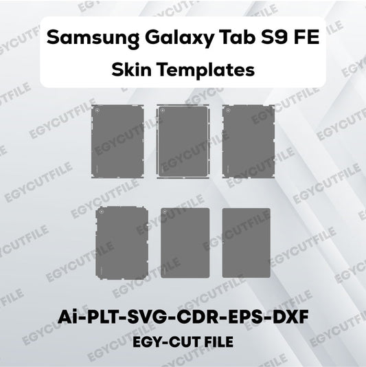 Samsung Galaxy Tab S9 FE Vector Skin Cut Files