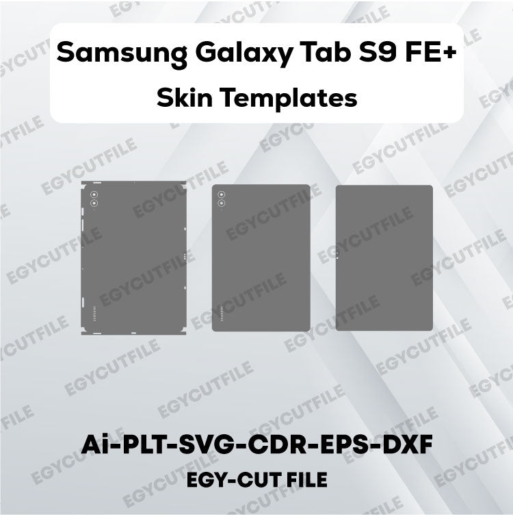 Samsung Galaxy Tab S9 FE+ Vector Skin Cut Files