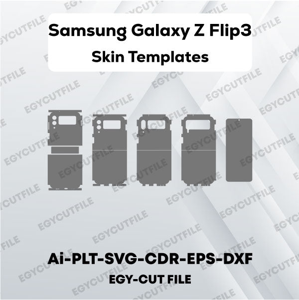 Samsung Galaxy Z Flip3 5G Vector Skin Cut Files