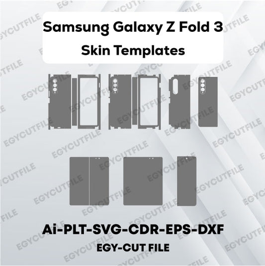 Samsung Galaxy Z Fold 3 5G Vector Skin Cut Files