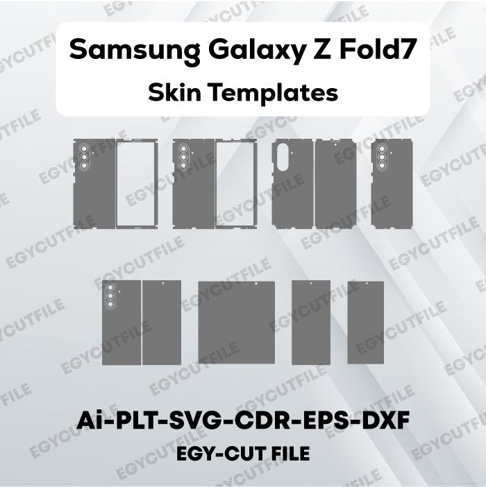 Samsung Galaxy Z Fold7 Vector Skin Cut Files