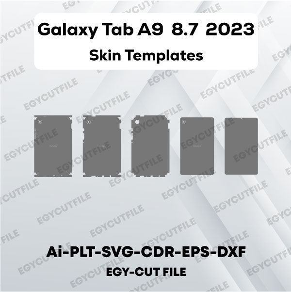 Samsung Galaxy Tab A9 Vector Skin Cut Files