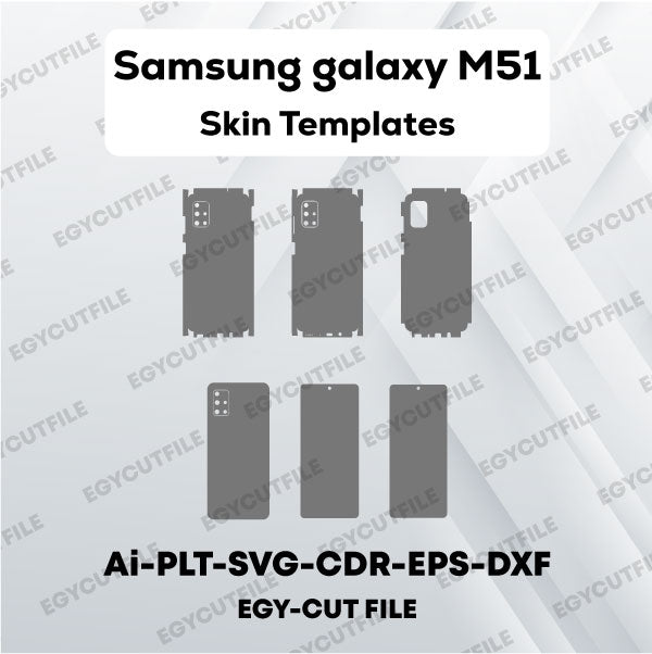 Samsung galaxy M51 Vector Skin Cut Files