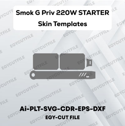 Smok G Priv 220W STARTER MOD KIT Vector Skin Cut Files