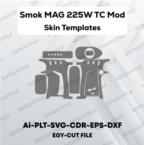 Smok MAG 225W TC Mod Vector Skin Cut Files