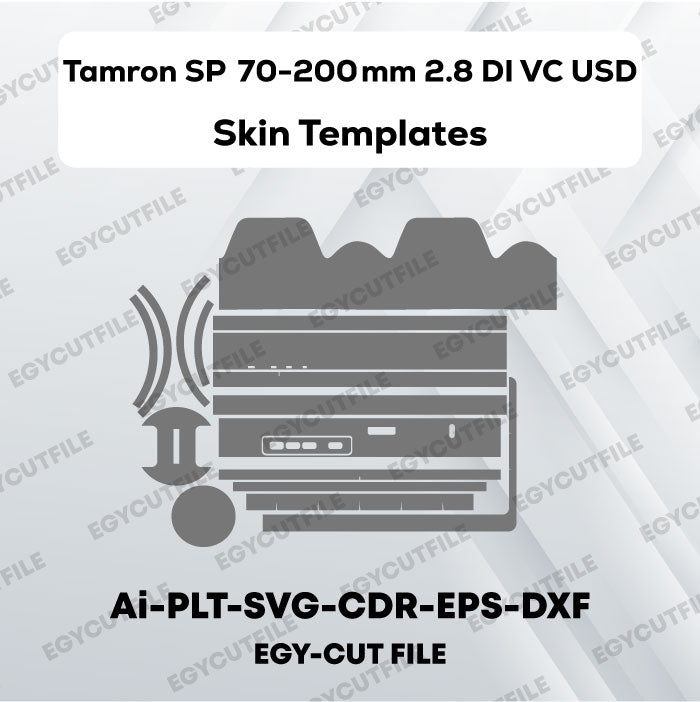 Tamron SP 70-200mm 2.8 DI VC USD Lens For Canon Vector Skin Cut Files