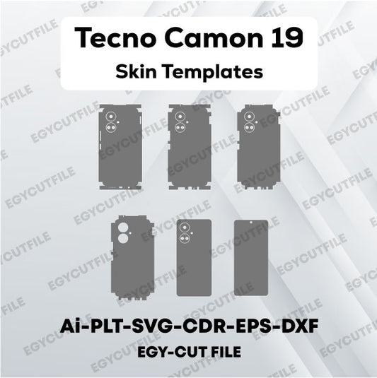 Tecno Camon 19 Vector Skin Cut Files
