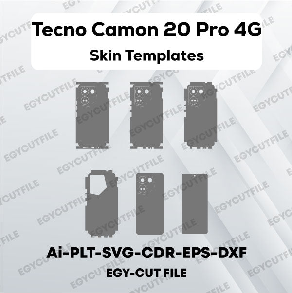 Tecno Camon 20 Pro 4G Vector Skin Cut Files