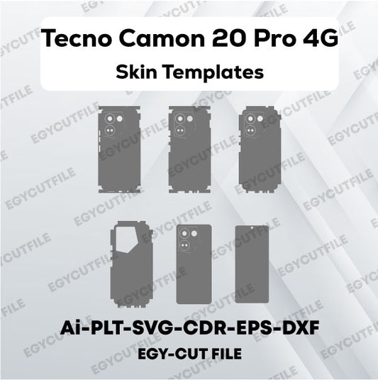 Tecno Camon 20 Pro 4G Vector Skin Cut Files