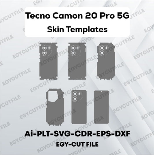 Tecno Camon 20 Pro 5G Vector Skin Cut Files