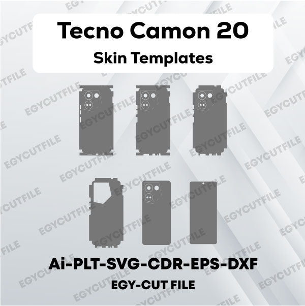 Tecno Camon 20 4G Vector Skin Cut Files