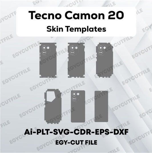 Tecno Camon 20 4G Vector Skin Cut Files