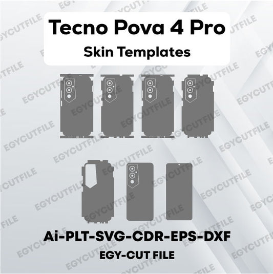 Tecno Pova 4 Pro Vector Skin Cut Files