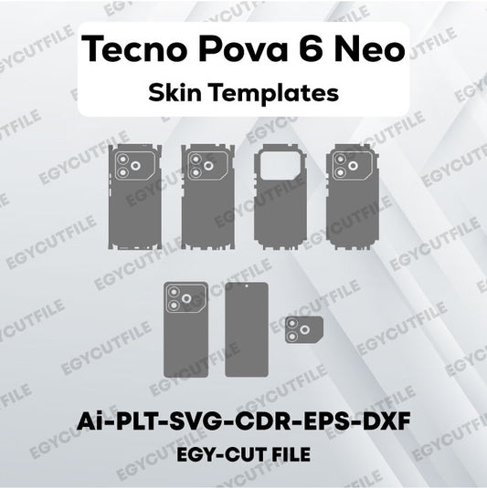 Tecno Pova 6 Neo Vector Skin Cut Files