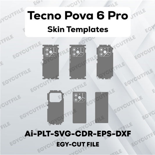 Tecno Pova 6 Pro Vector Skin Cut Files