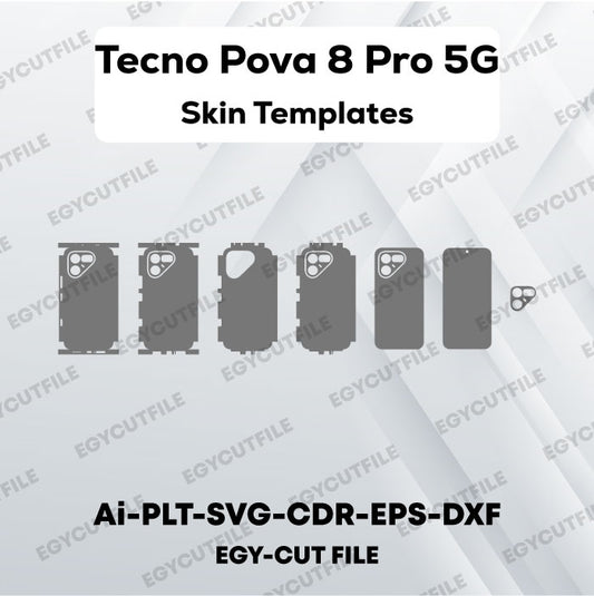 Tecno Pova 8 Pro 5G Vector Skin Cut Files