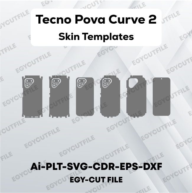 Tecno Pova Curve 2 Vector Skin Cut Files