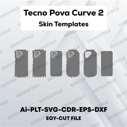 Tecno Pova Curve 2 Vector Skin Cut Files