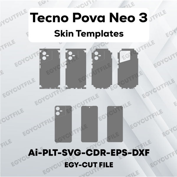 Tecno Pova Neo 3 Vector Skin Cut Files