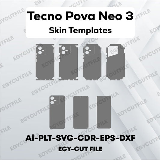 Tecno Pova Neo 3 Vector Skin Cut Files