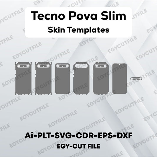Tecno Pova Slim Vector Skin Cut Files