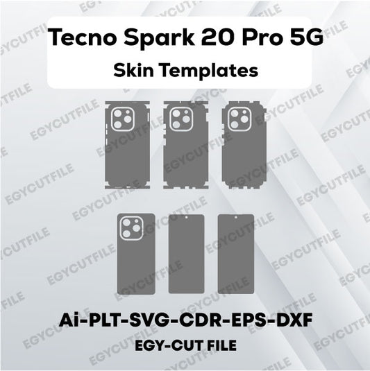 Tecno Spark 20 Pro 5G Vector Skin Cut Files