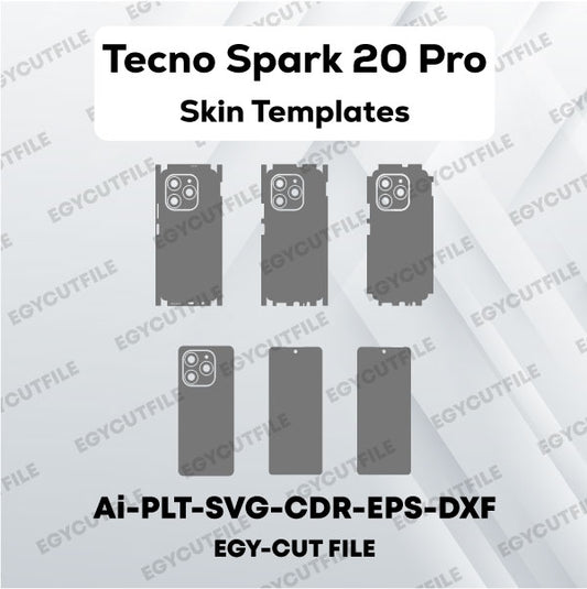 Tecno Spark 20 Pro Vector Skin Cut Files