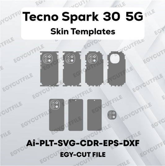 Tecno Spark 30 5G Vector Skin Cut Files