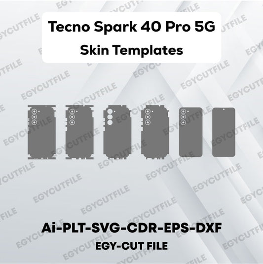 Tecno Spark 40 Pro 5G Vector Skin Cut Files