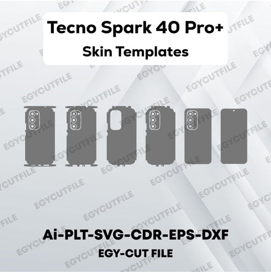Tecno Spark 40 Pro+ Vector Skin Cut Files