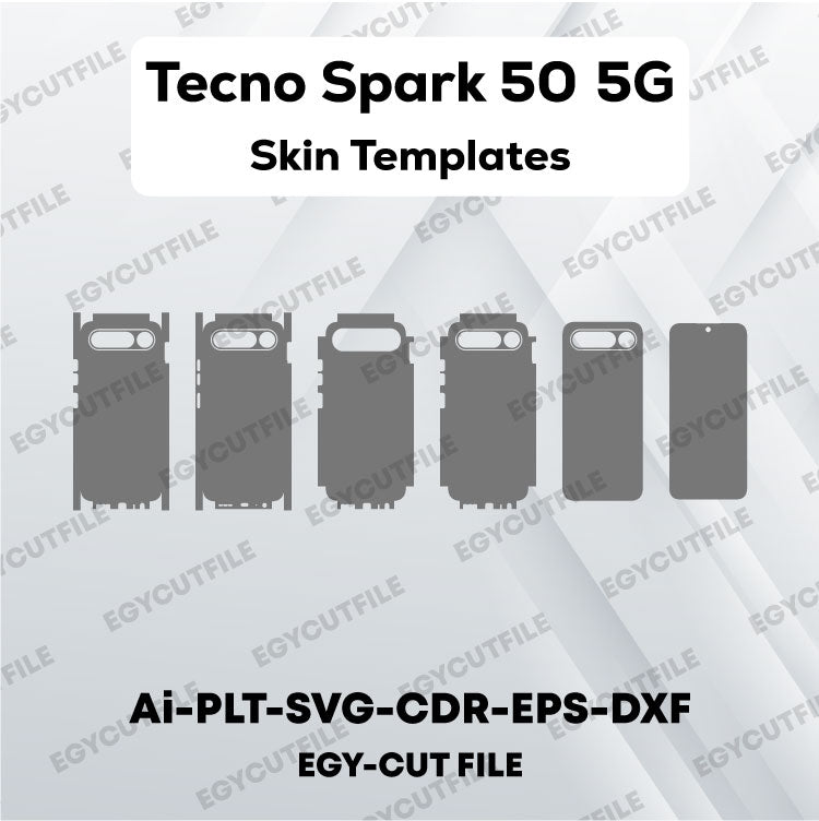 Tecno Spark 50 5G Vector Skin Cut Files