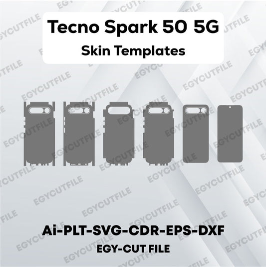 Tecno Spark 50 5G Vector Skin Cut Files