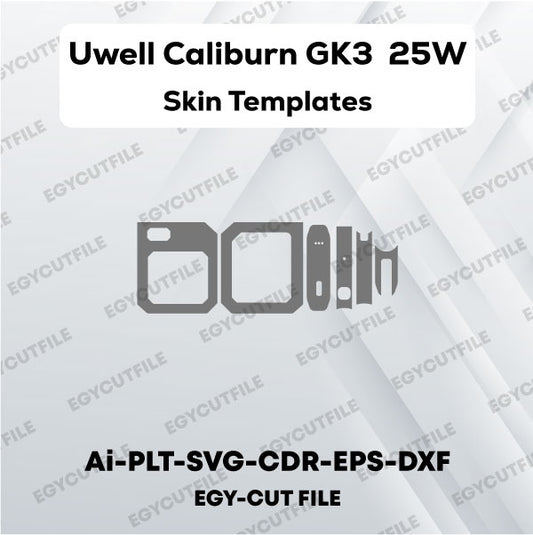 Uwell Caliburn GK3 25W Pod Kit Vector Skin Cut Files