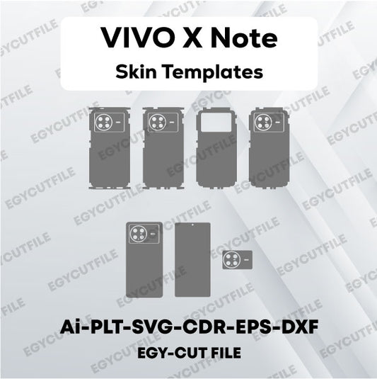 VIVO X Note Vector Skin Cut Files