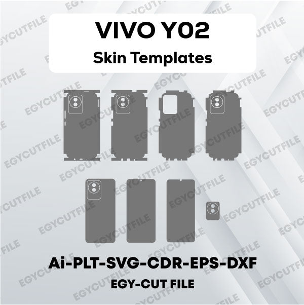 VIVO Y02 Vector Skin Cut Files