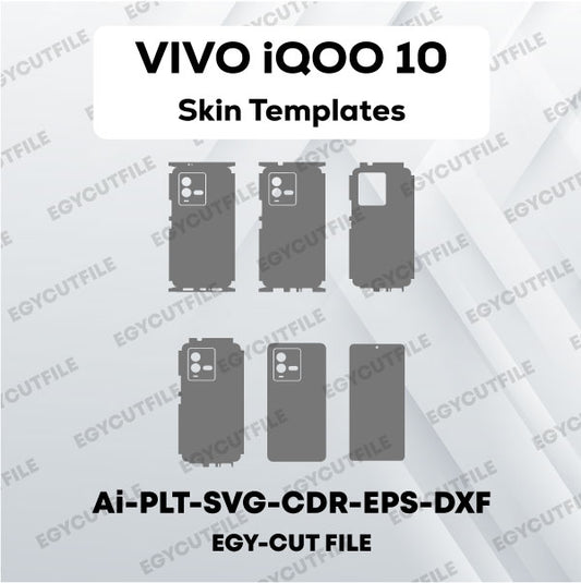 VIVO iQOO 10 Vector Skin Cut Files