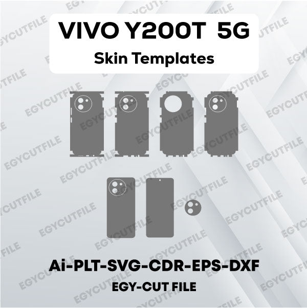 VIVO Y200T 5G Vector Skin Cut Files