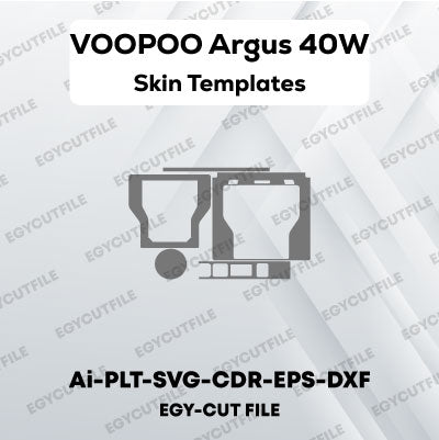 VOOPOO Argus 40W Pod Kit Vector Skin Cut Files