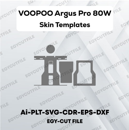 VOOPOO Argus Pro 80W Pod Kit Vector Skin Cut Files