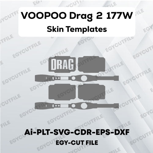 VOOPOO Drag 2 177W Vector Skin Cut Files