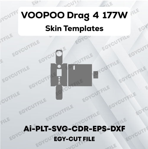 VOOPOO Drag 4 177W Box Mod Vector Skin Cut Files