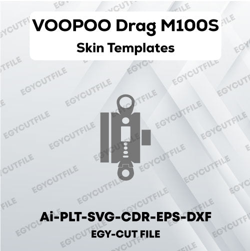 VOOPOO Drag M100S Vape Kit Vector Skin Cut Files