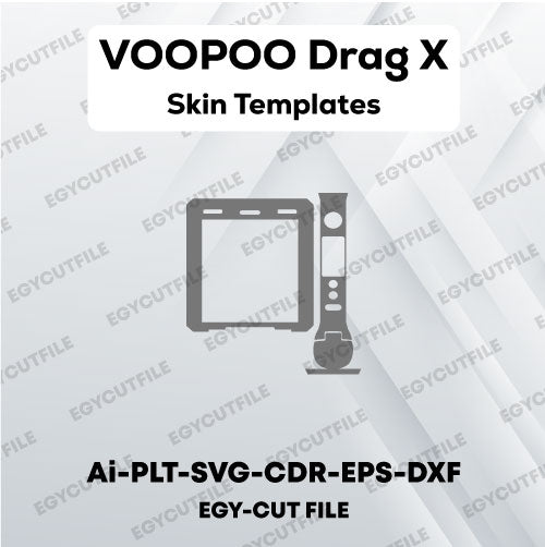 VOOPOO Drag X Vector Skin Cut Files