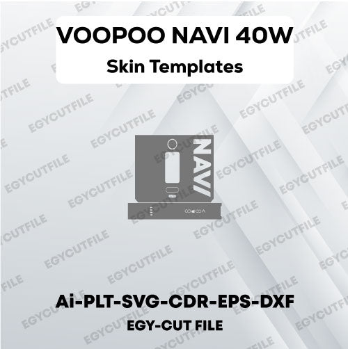 VOOPOO NAVI 40W Pod Mod Kit Vector Skin Cut Files