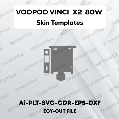 VOOPOO Vinci X 2 80W Pod Mod Kit Vector Skin Cut Files