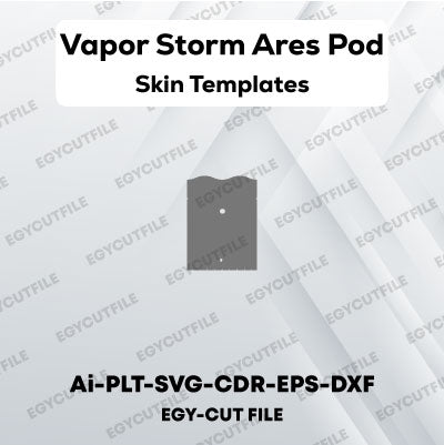 Vapor Storm ARES Pod Kit Vector Skin Cut Files