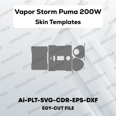 Vapor Storm Puma 200W Vector Skin Cut Files