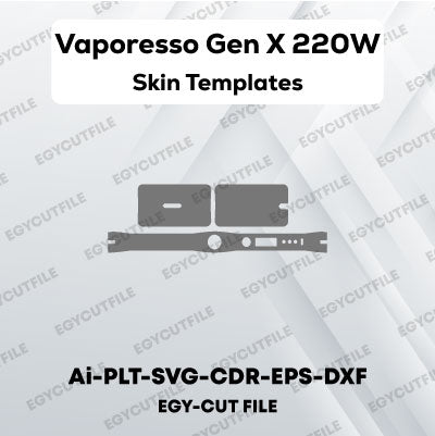 Vaporesso Gen X 220W Vector Skin Cut Files