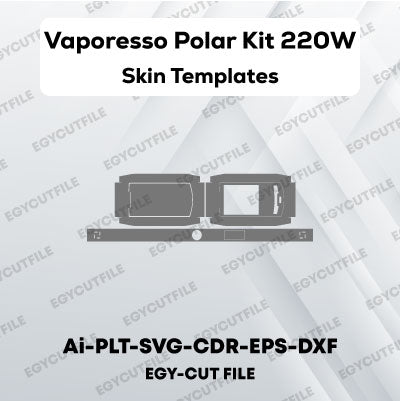 Vaporesso Polar Kit 220 Vector Skin Cut Files