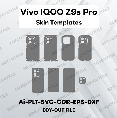 Vivo IQOO Z9s Pro Vector Skin Cut Files